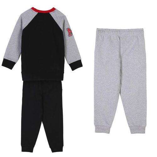 Mickey - Chandal de algodón conjunto de 3 piezas Negro 2A