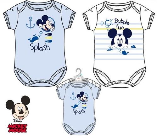 Mickey - Pack 2 body bebe 18 meses