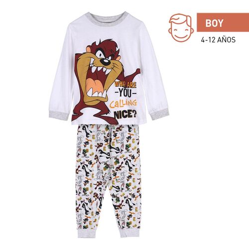 creciendo Juguetón ganado Looney Tunes - Pijama largo niño Diablo de Tazmania 4A - Gallaecia Shop