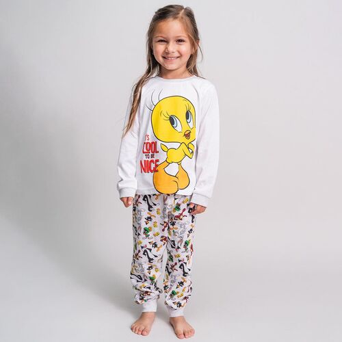 Looney Tunes - Pijama largo nia Pioln/Tweety Gris 4A