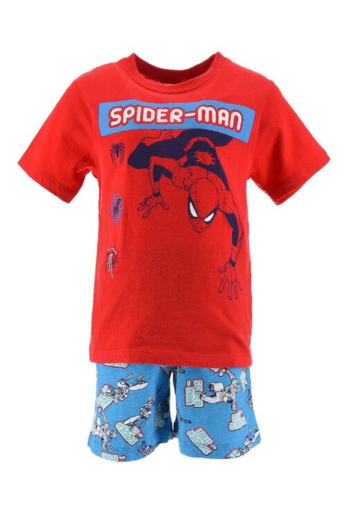 Spiderman - Pijama de verano nio Rojo 3A