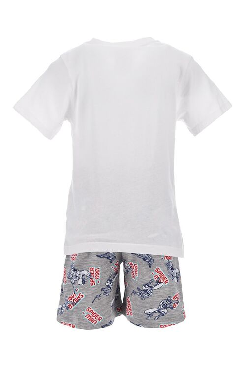 Spiderman - Pijama de verano nio Blanco 3A