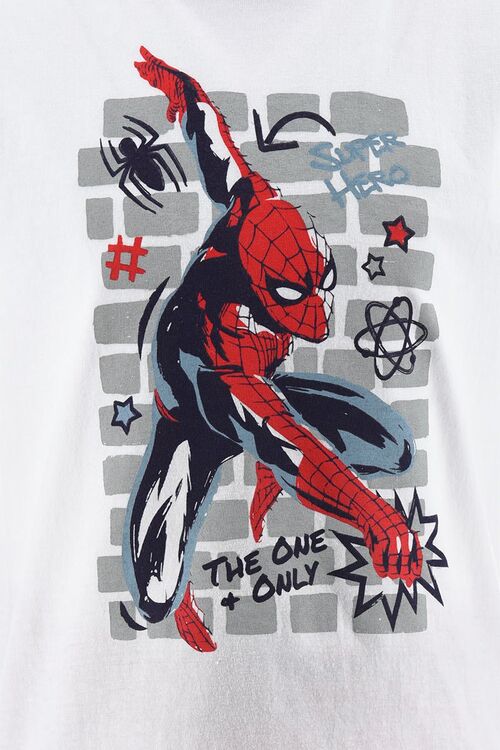 Spiderman - Pijama de verano nio con pantaln largo y camiseta corta Rojo 3A