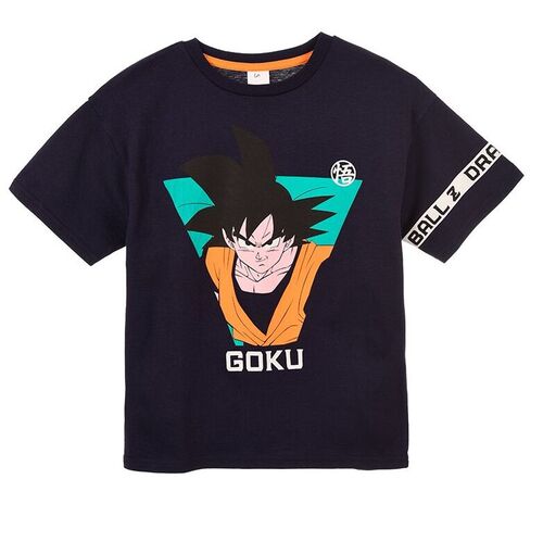 Dragon Ball - Camiseta verano manga corta infantil Azul oscuro 4A