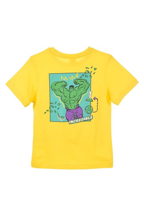 Avengers - Camiseta manga corta infantil Hulk Amarillo 4A