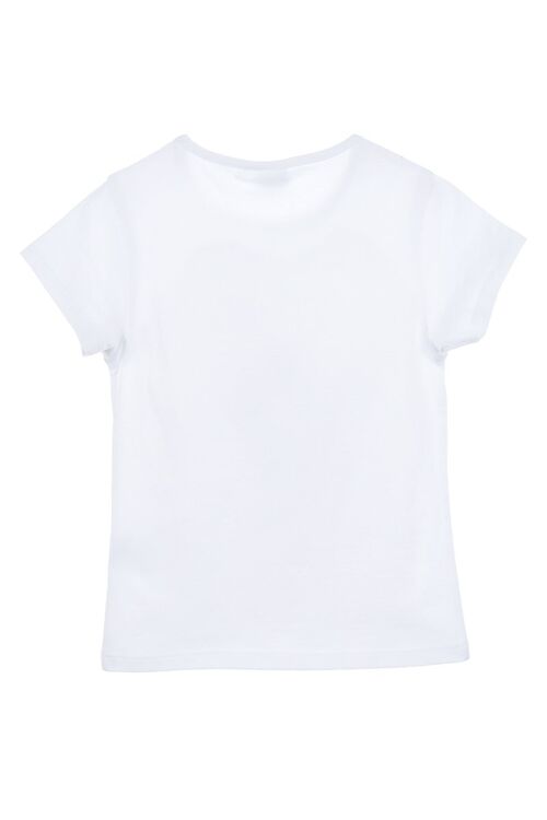 Minnie - Camiseta de manga corta verano nia 100 aniversario Blanco 3A