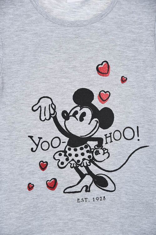 Minnie - Camiseta de manga corta verano nia 100 aniversario Gris 3A