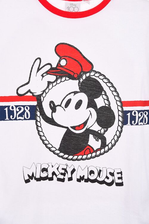 Mickey - Camiseta manga corta verano infantil 100 aniversario Blanco 3A