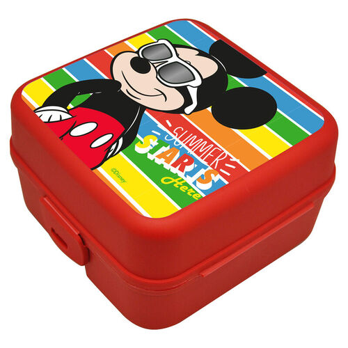Mickey - Sandwichera cuadrada con bandeja