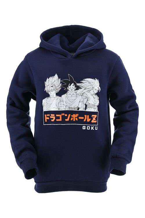 Dragon Ball - Sudadera con capucha juvenil Azul oscuro 8A