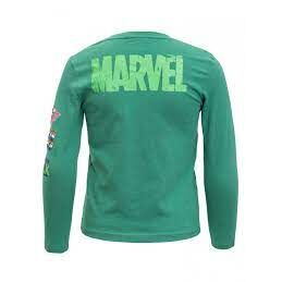 Avengers - Camiseta manga larga infantil nio con logo Marvel Comics Verde 4A