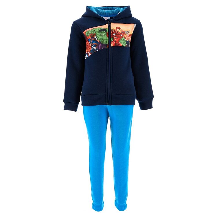 Avengers - Chandal con chaqueta con capucha infantil nio Azul oscuro 4A