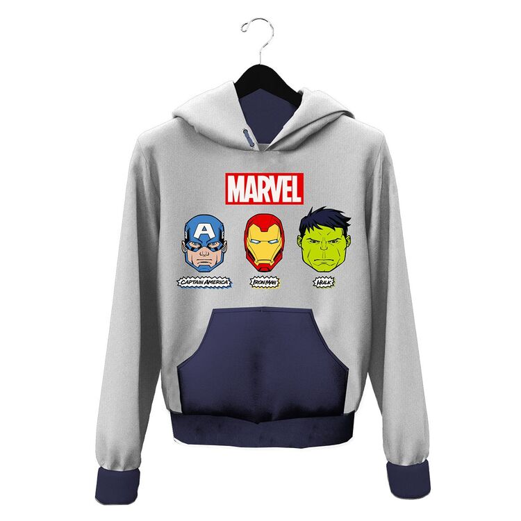 Avengers - Sudadera con capucha infantil nio Azul oscuro 4A