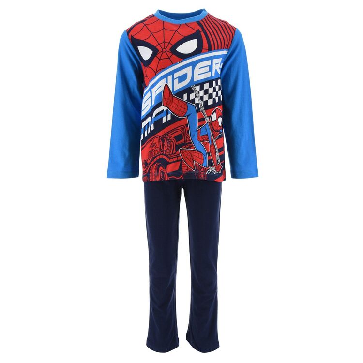 Spiderman - Pijama largo jersey infantil nio Azul claro 3A