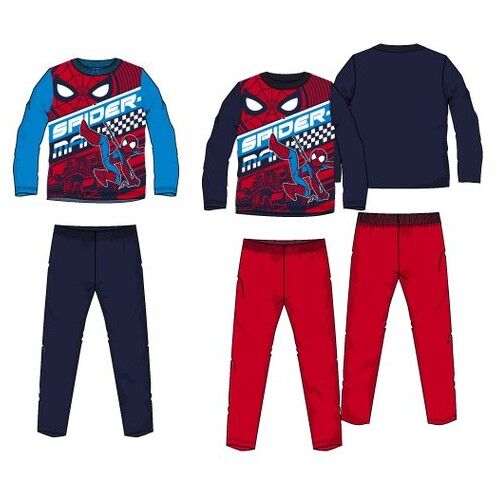 Spiderman - Pijama largo jersey infantil nio Azul claro 3A