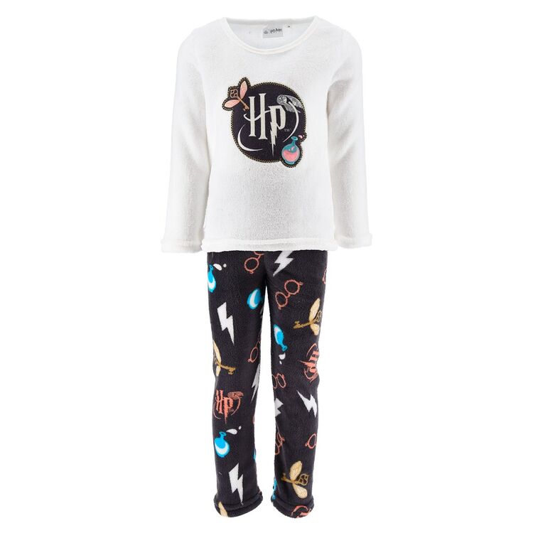 Harry Potter - Pijama largo invierno coralina juvenil niña Blanco 12A