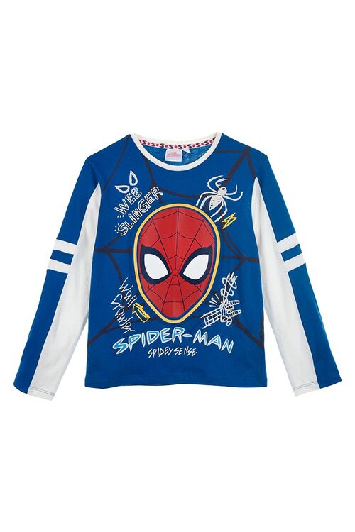 Spiderman - Camiseta manga larga infantil nio Azul claro 3A