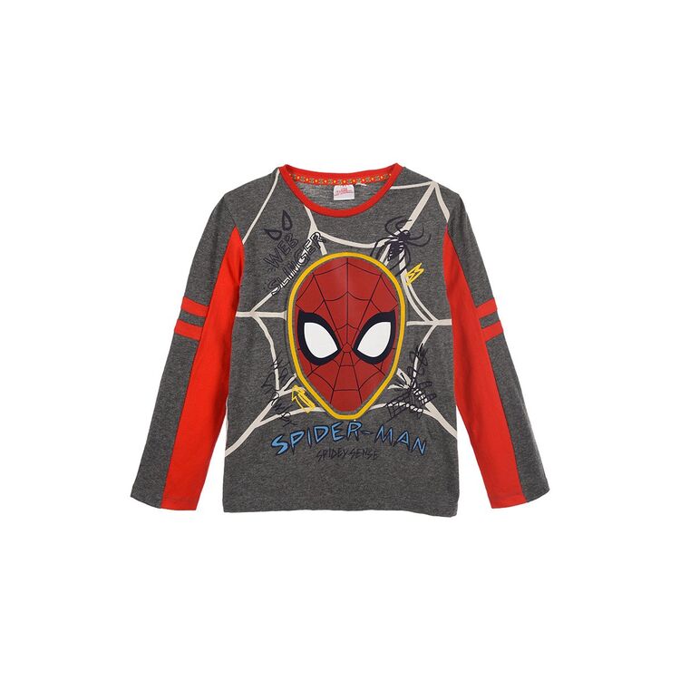 Spiderman - Camiseta manga larga infantil nio Gris 3A