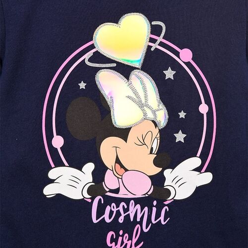 Minnie - Camiseta de manga larga infantil nia Azul oscuro 3A