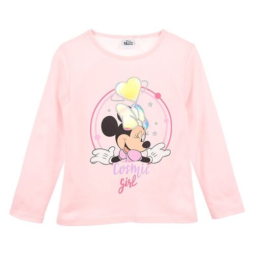 Minnie - Camiseta de manga larga infantil nia Azul oscuro 3A