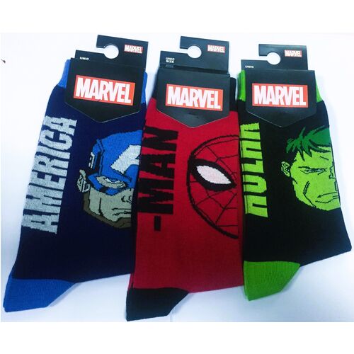 Marvel - Calcetines C. America Azul oscuro Talla Unica