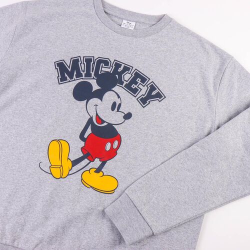 Mickey - Sudadera de  adulto unisex  color gris talla L