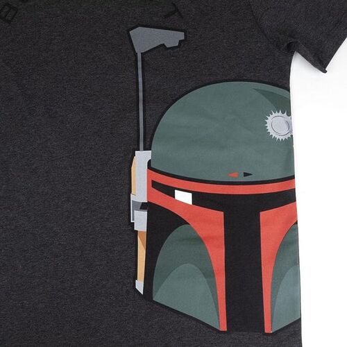 Boba Fett - Camiseta corta single jersey punto M