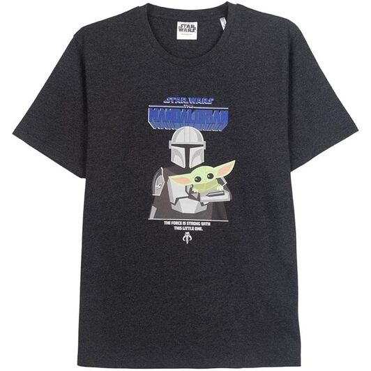 The Mandalorian - Camiseta corta single jersey punto hombre Negro S