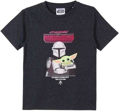 The Mandalorian - Camiseta corta single jersey nia Negro 4A