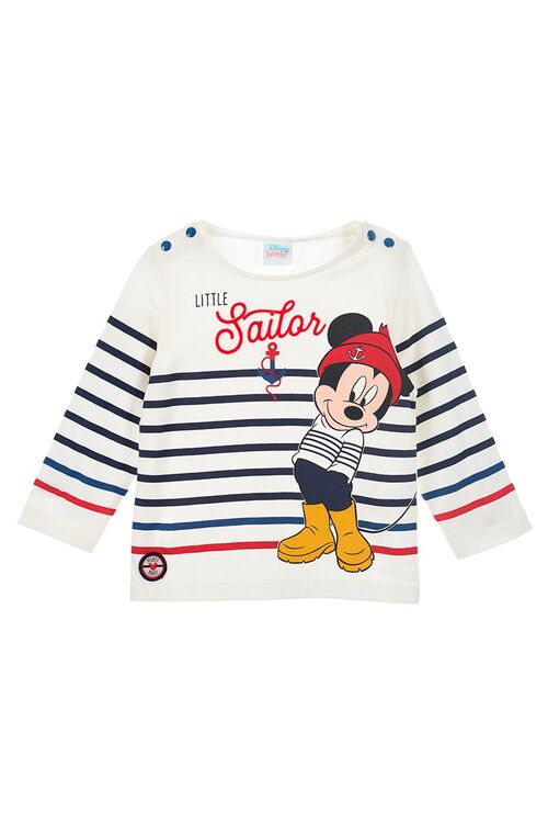 Mickey - Camiseta Baby manga larga Blanco 6 meses