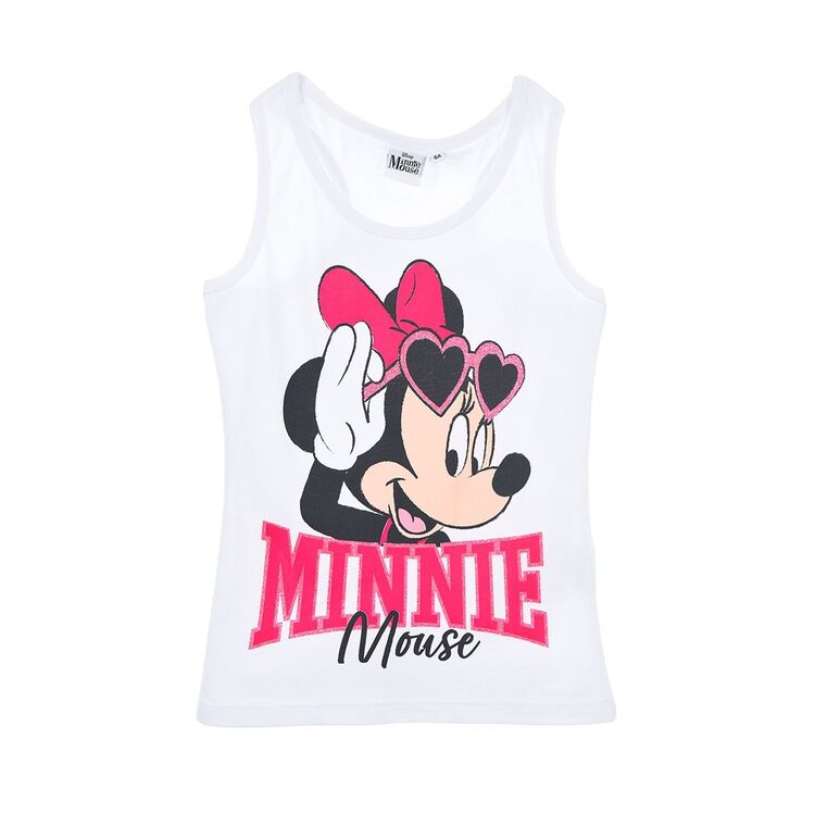Minnie - Camiseta infantil sin mangas Rosa Oscuro 3A