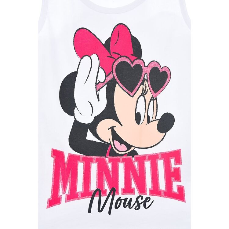 Minnie - Camiseta infantil sin mangas Rosa Oscuro 3A