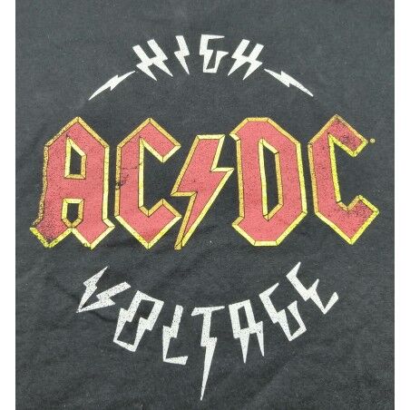 ACDC - Camiseta negra manga corta adulto S