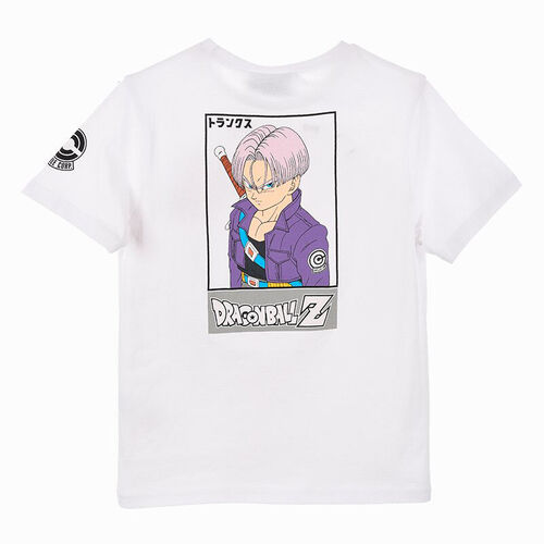 Dragon Ball - Camiseta verano manga corta juvenil Trunks Blanco 10A