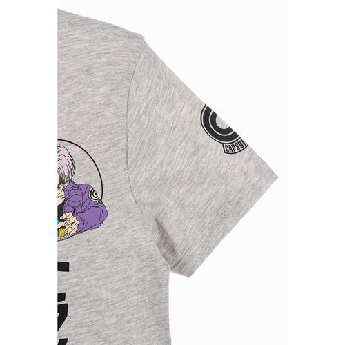 Dragon Ball - Camiseta verano manga corta juvenil Trunks Gris 10A