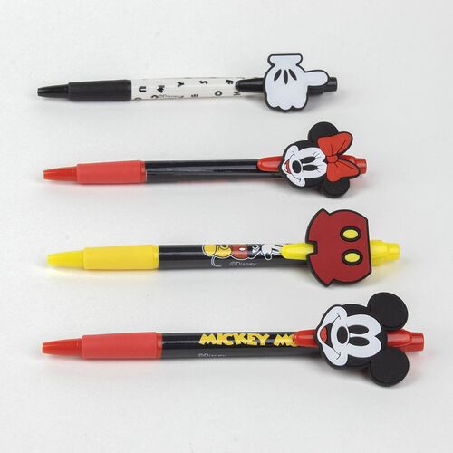Mickey - Pack x4 bolgrafos decorados