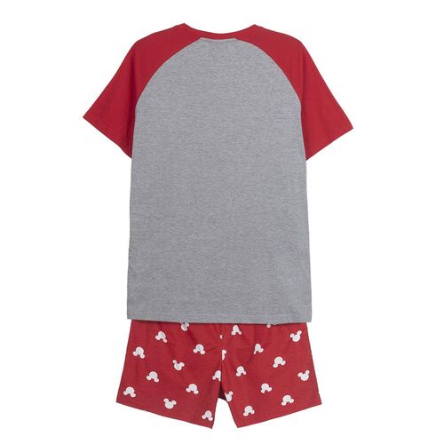 Mickey - Pijama corto single jersey hombre Rojo S