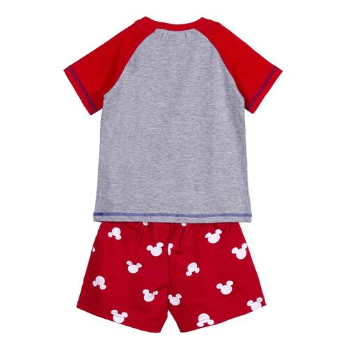 Mickey - Pijama corto single jersey punto Rojo 3A