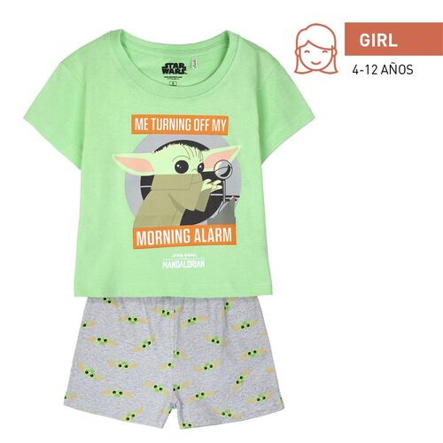 The Mandalorian - Pijama corto nia Verde 4A