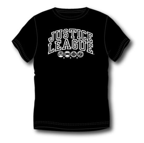 La liga de la Justicia - Camiseta adulto manga corta con logo S