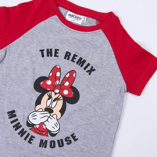 Minnie - Pijama corto nia single jersey punto Rojo 3A