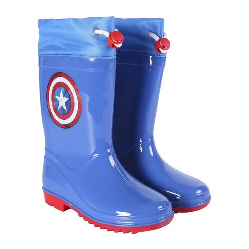 Avengers - Botas de goma para la lluvia Capitán América 24