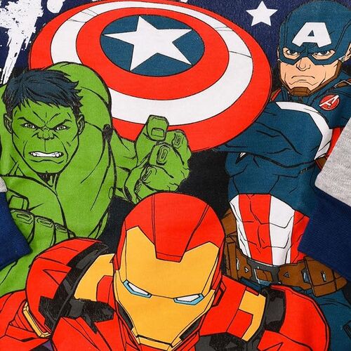 Avengers - Pijama invierno algodn infantil Azul oscuro 3A