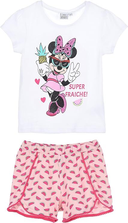 Minnie - Pijama corto Blanco 4A