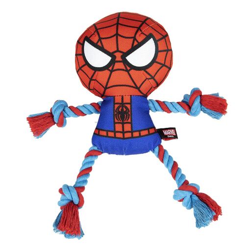 Spiderman - Cuerda dental con forma de mueco para perro. 26cm de alto